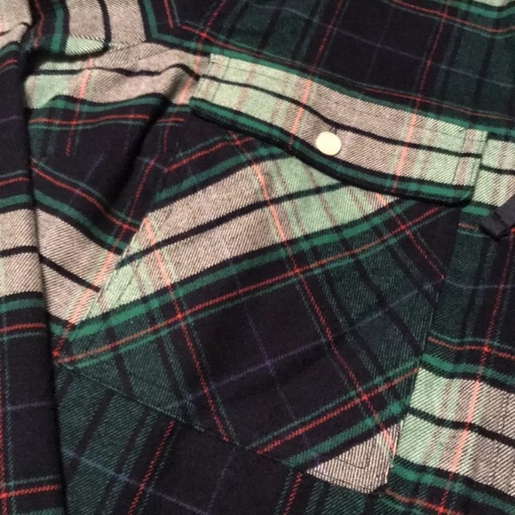 NEW J. Crew plaid shacket shirt jacket/zip up popover - Picture 5 of 8